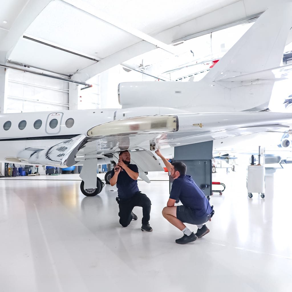 Working under wing