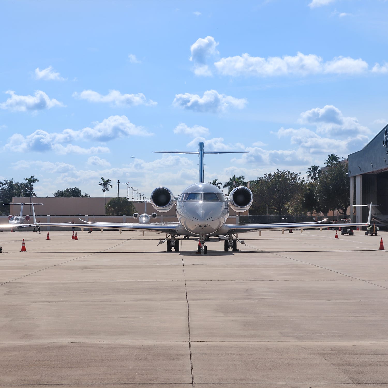 exterior of jet aircraft small