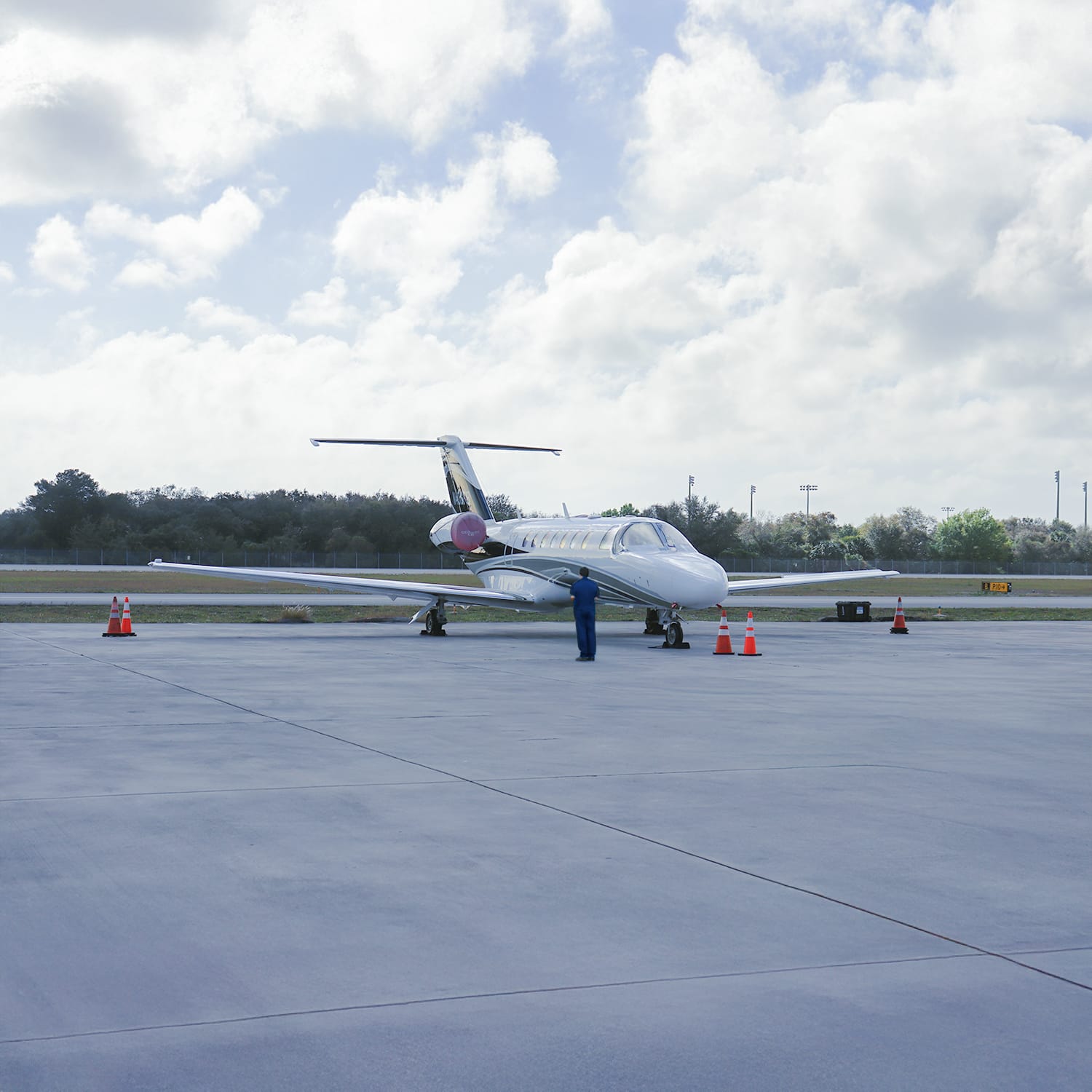 exterior of jet aircraft small