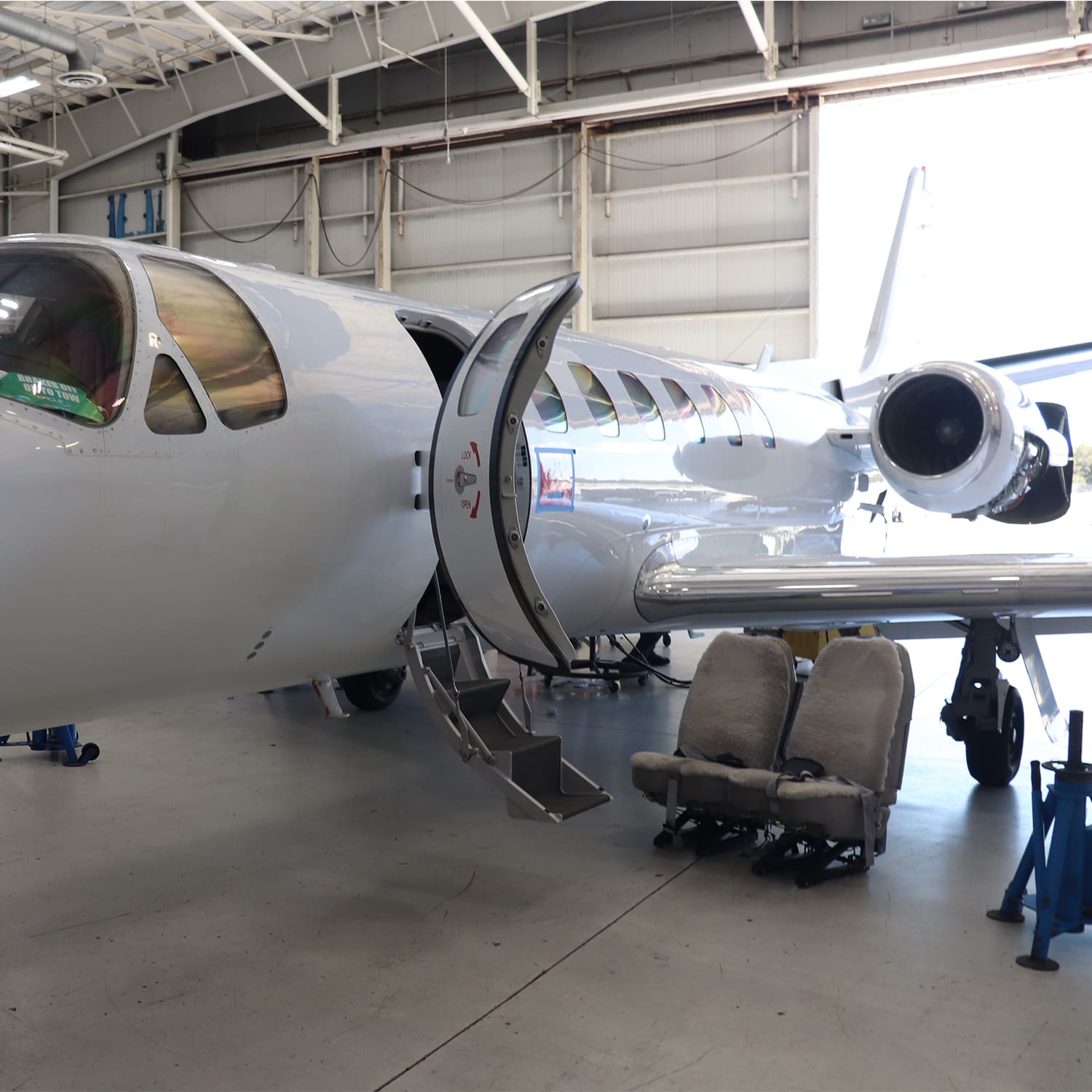 exterior of jet aircraft small