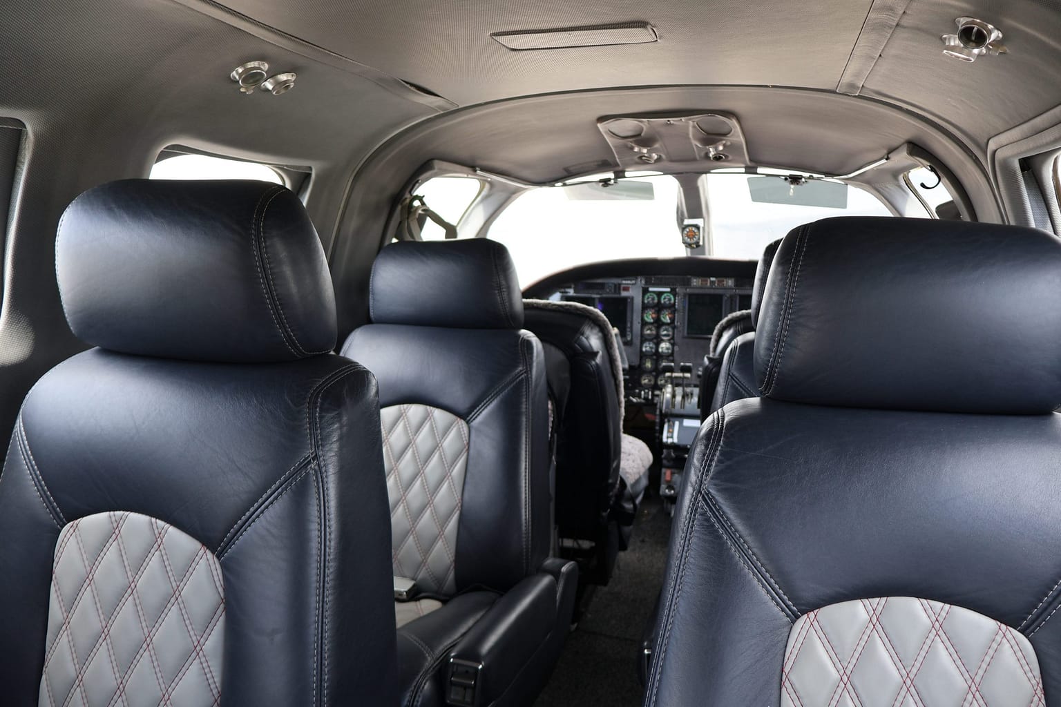 interior of 441 conquest ii cessna aircraft