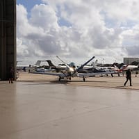 Cirrus aircraft back view image