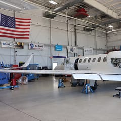 exterior of jet aircraft small